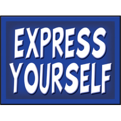 Vibrant Royal Blue Sign