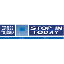 Vibrant Royal Blue Banner