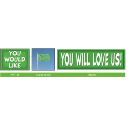 Vibrant Scarab Green Sign