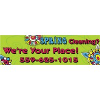 Doodles Bright Green Banner