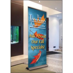 Flying Leaves Display Banner