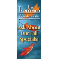 Flying Leaves Display Banner