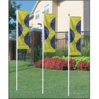 White Giant Flagpoles