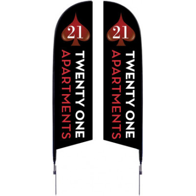 7 Ft. Falcon Flag Double Sided Kit