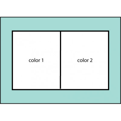 F102 Two Color Horizontal Flag
