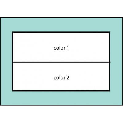 F103 Two Color Horizontal Flag