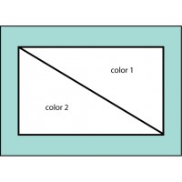 F104 Two Color Diagonal Flag