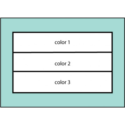 F105 Three Color Horizontal Flag