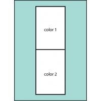 F108 Two Color Horizontal Drape Flag
