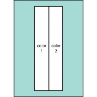 F109 Two Color Vertical Drape Flag
