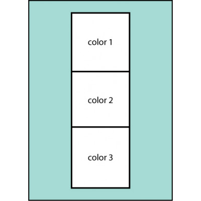 Three Color Horizontal Ready Pole  Flag