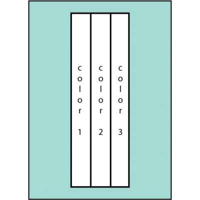 Three Color Vertical Ready Pole  Flag