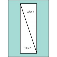 F112 Two Color Diagonal Drape Flag