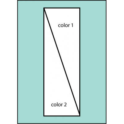 Two Color Diagonal Ready Pole  Flag