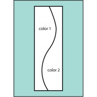 F123 Two Color Curve Drape Flag