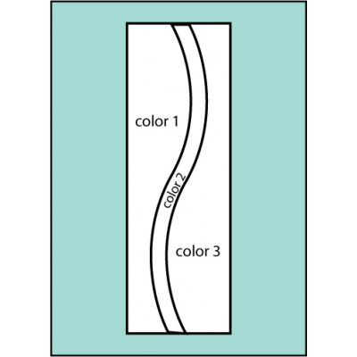 Three Color Curve Ready Pole Flag
