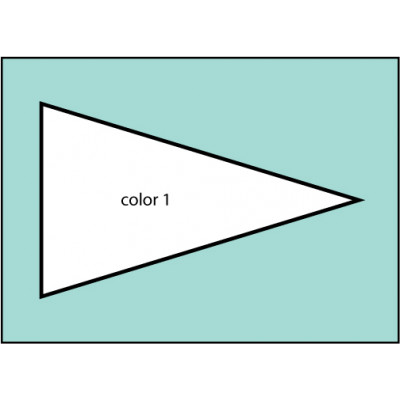 F127 Solid Color Pennant Flag