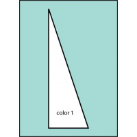 F129 Solid Color Pennant Drape Flag