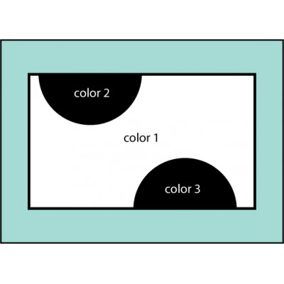 F152 Three Color Two Dot Flag