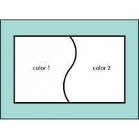 F153 Two Color Curve Flag