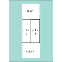 F157 Four Color Panel Drape Flags