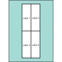 F173 Four Color Vertical Panel Drape Flag