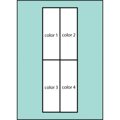 F173 Four Color Vertical Panel Drape Flag