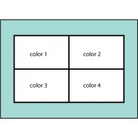 F186 Four Color Horizontal Flag