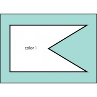 F1745 One Color Castle Drivewaver Flag