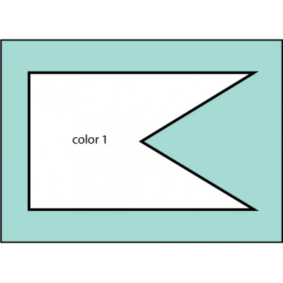 F188 One Color Castle Flag