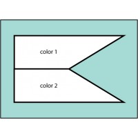 F189 Two Color Castle Flag