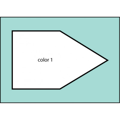 F190 One Color Point Flag