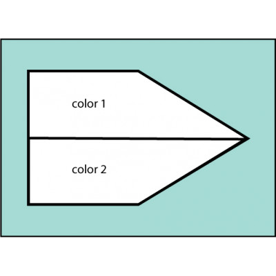 F191 Two Color Point Flag