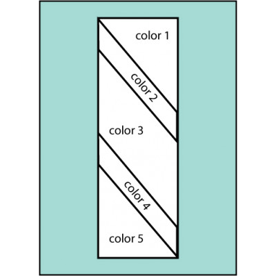 Double Diagonal Ready Pole  Flag