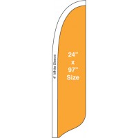 24 in. x 97 in. Custom Sunblade Flag