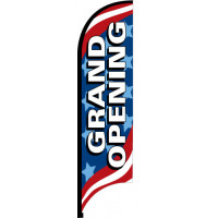 Patriotic Feather Flag Grand Opening