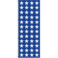 Navy Blue With White Stars Flag