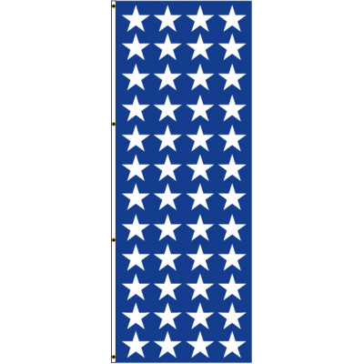 Navy Blue With White Stars Flag