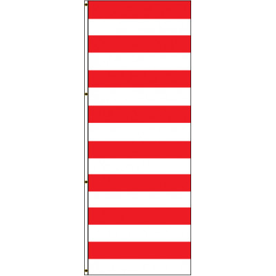 Red and White Stripe Flag