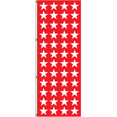 Red with White Stars Flag