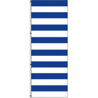 Navy Blue and White Stripes Flag
