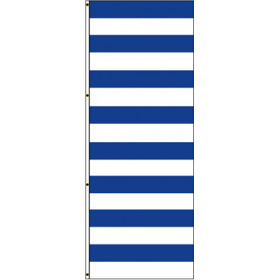 Navy Blue and White Stripes Flag