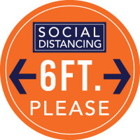 Social Distancing Floor Graphic 1