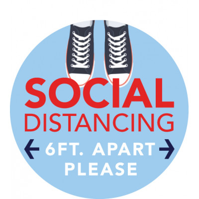 Social Distancing Floor Graphic 2