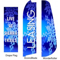 Winter Snowflake Flags