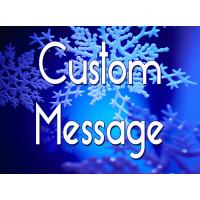 Winter Snowflake Horizontal Sign 