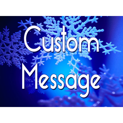 Winter Snowflake Horizontal Sign 