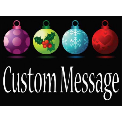 Happy Christmas Ball Sign