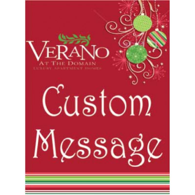 Festive Holiday Stripe Sign