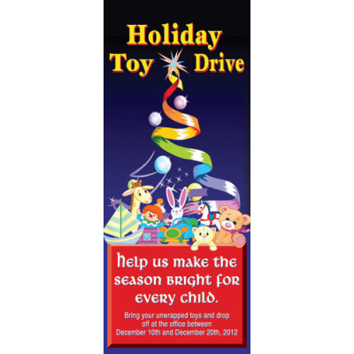 Trees and Toys Display Banner